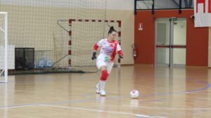 Liliana Nicoletta in azione nella partita contro il TikiTaka