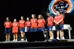 L'Under 19 durante la presentazione