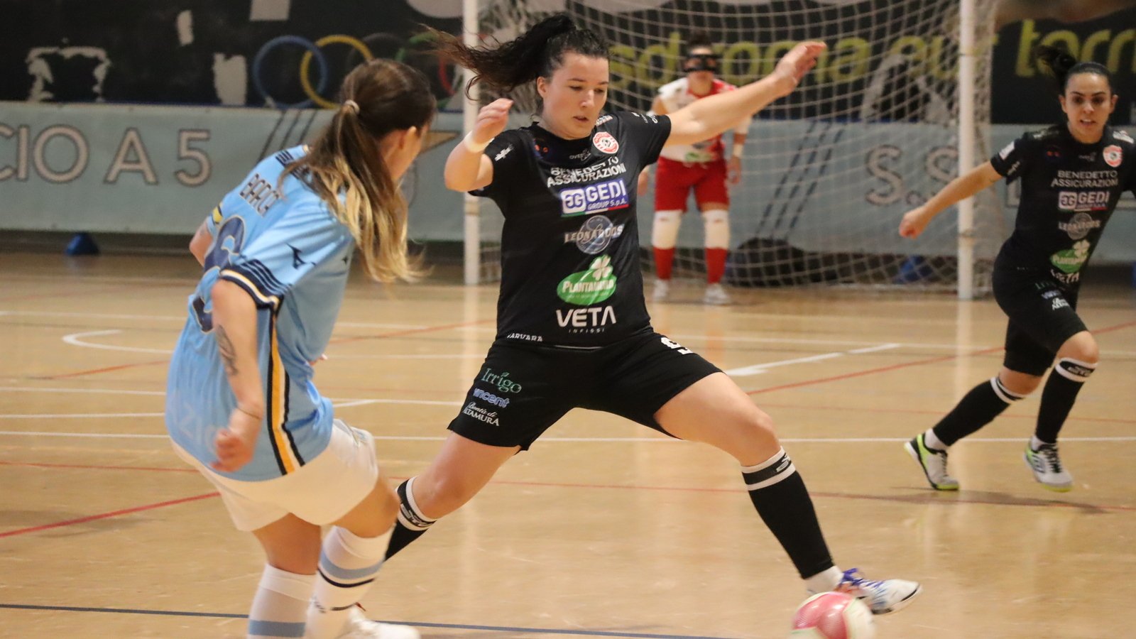 Tomislava Matijević in azione contro la Lazio