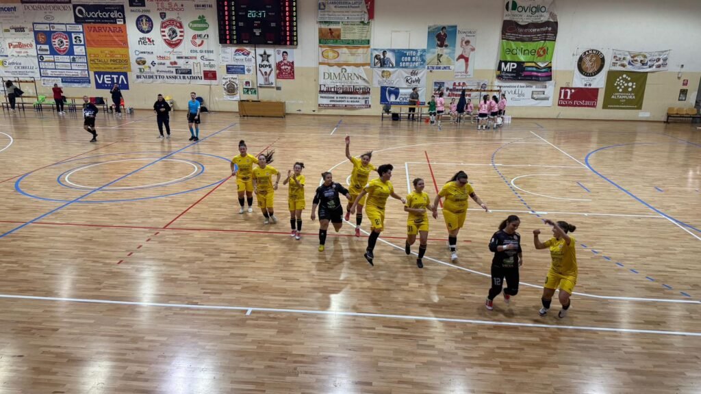 L'esultanza della squadra altamurana