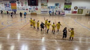 L'esultanza della squadra altamurana