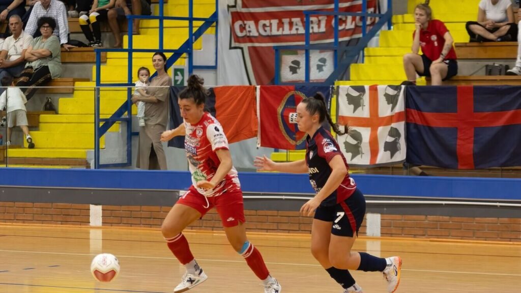 Pezzolla in azione a Cagliari