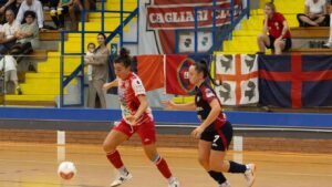 Pezzolla in azione a Cagliari