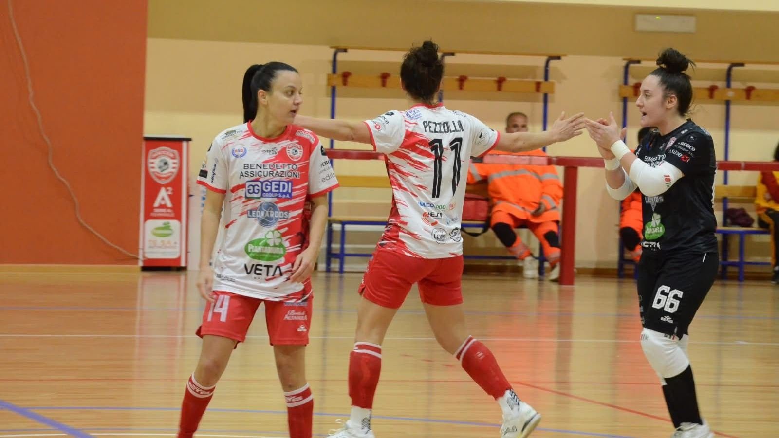 L'esultanza di Mariagrazia Pezzolla (© Soccer Altamura)