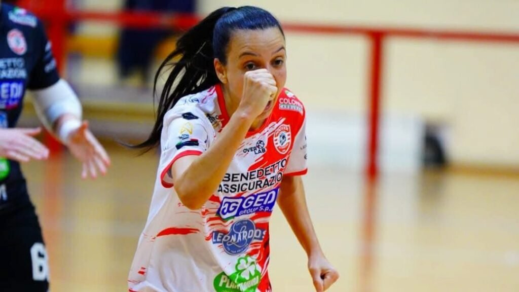 L'esultanza di Cintia Pereira